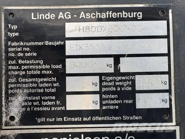 Linde H 80 D 900 Dyzeliniai krautuvai