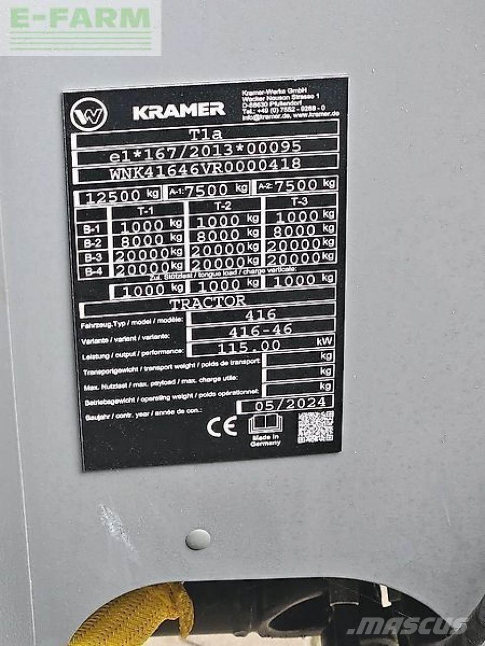 Kramer kt559 Teleskopiniai krautuvai žemės ūkiui