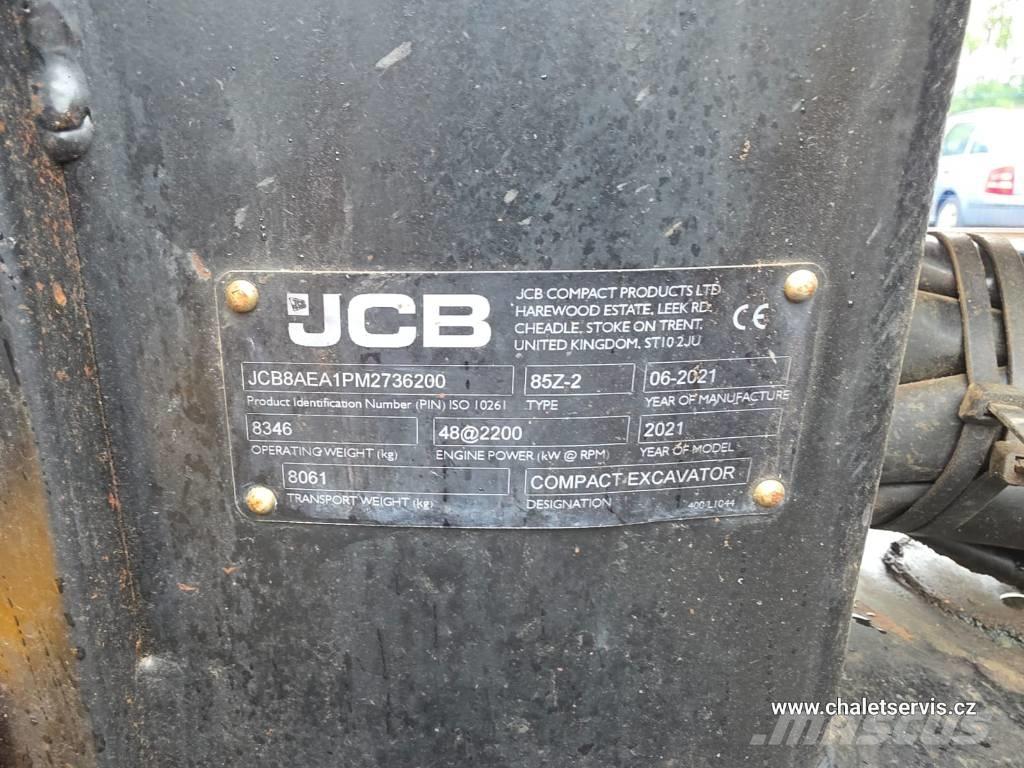 JCB 85 Z-2 Vidutinės galios ekskavatoriai 7-12 t