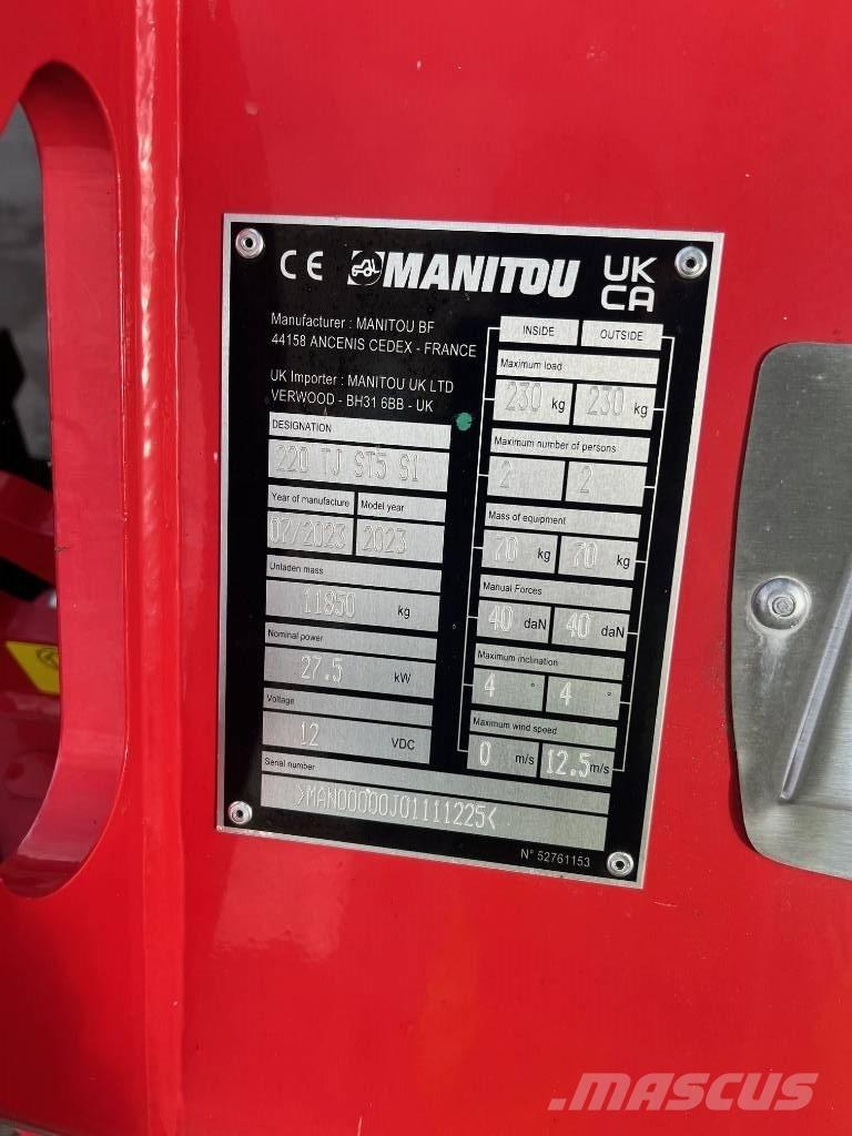Manitou 220 TJ Alkūniniai keltuvai