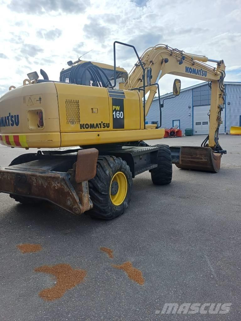 Komatsu PW 160-7-4x4 Ratiniai ekskavatoriai