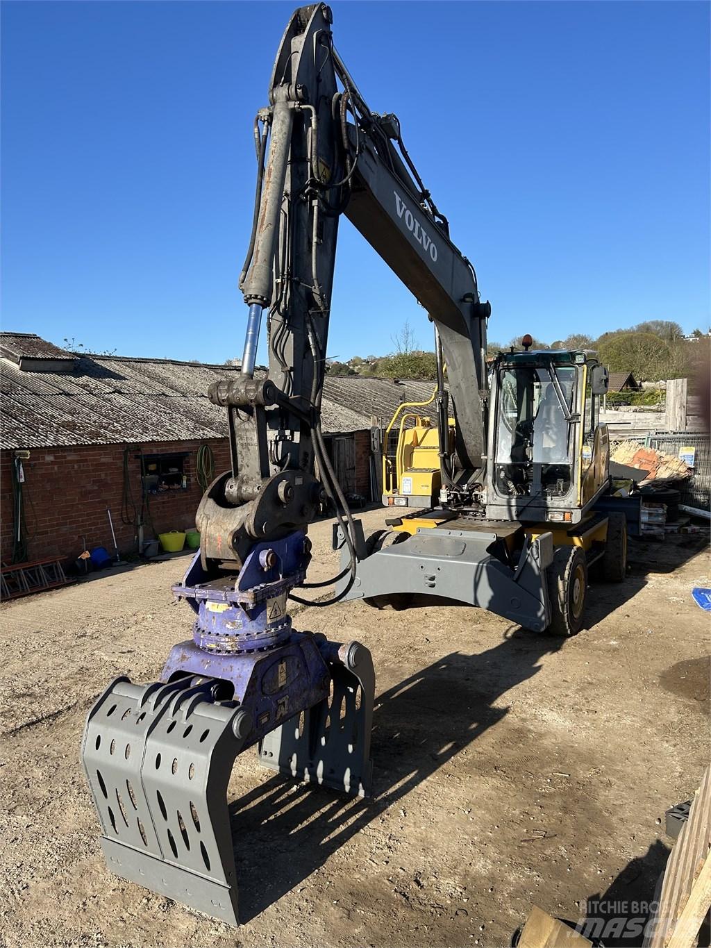  Excavator Volvo Ratiniai ekskavatoriai