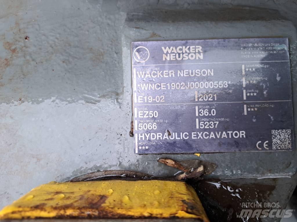 Wacker Neuson EZ50 Vikšriniai ekskavatoriai