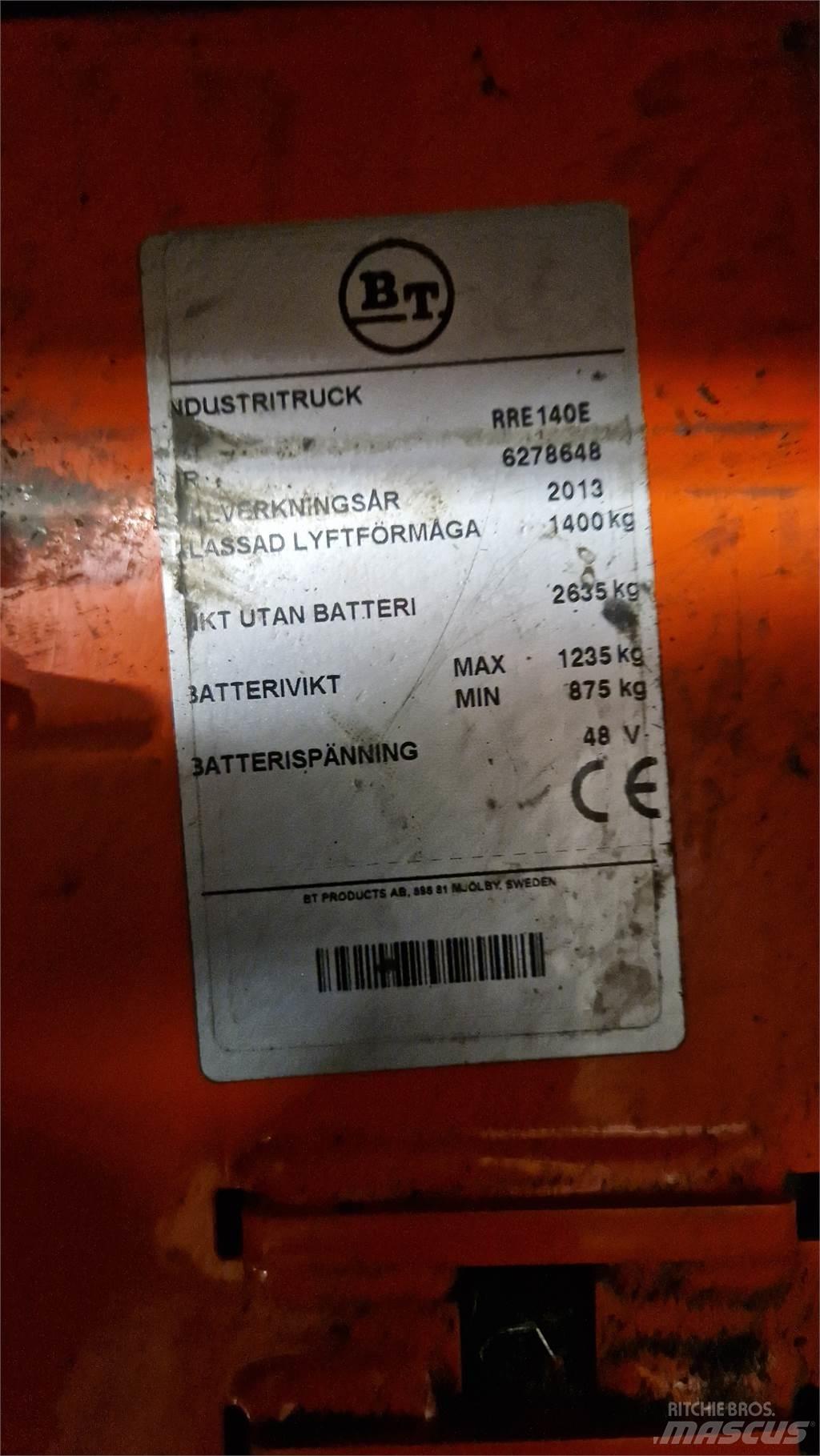 BT RRE140E Šakiniai krautuvai su prailgintu keltuvu