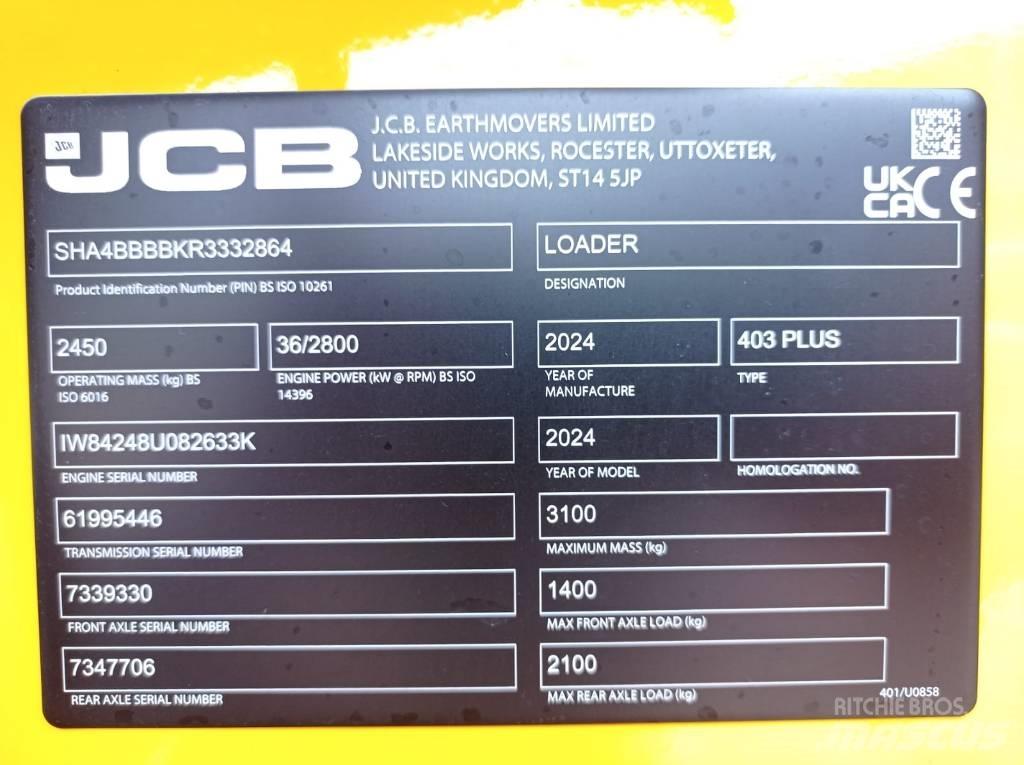 JCB 403 Daugiafunkciniai pakrovėjai