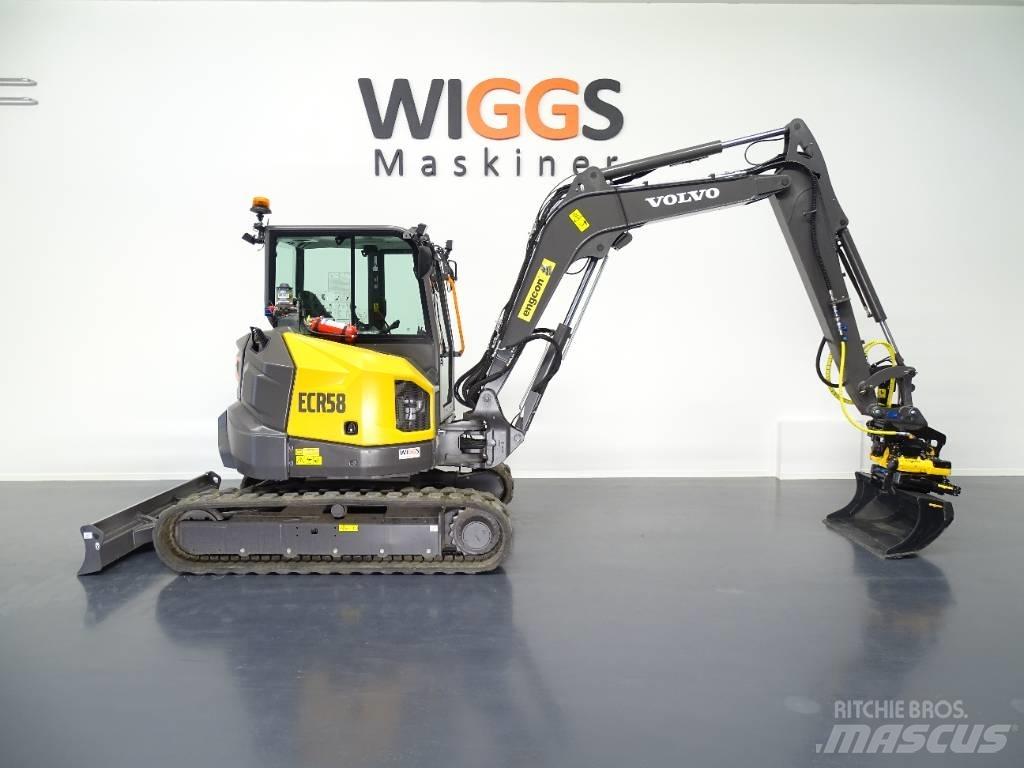 Volvo ECR58F Mini ekskavatoriai < 7 t