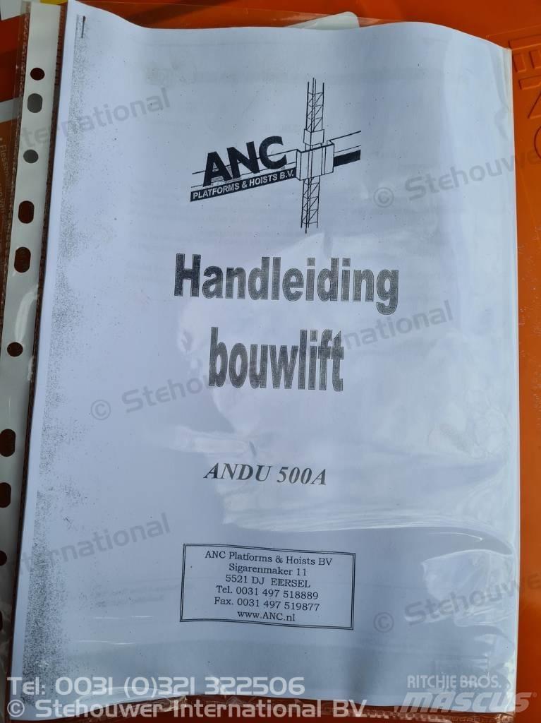  ANC ANDU 500A Kiti keltuvai ir platformos