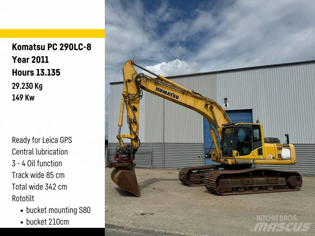 Komatsu PC 290 LC-8 Vikšriniai ekskavatoriai