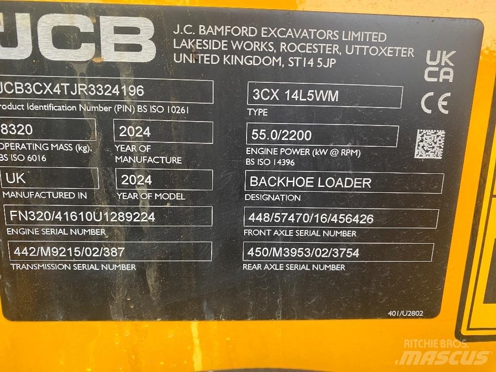 JCB 3 CX 14 Ekskavatoriniai krautuvai