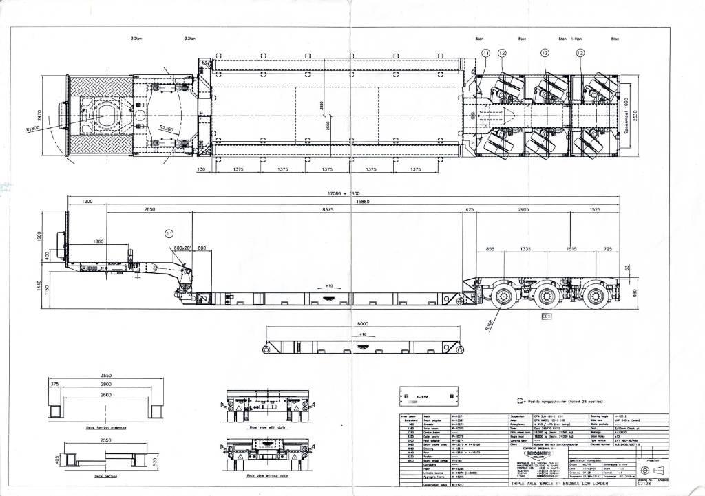 Broshuis Low loader Žemo iškrovimo puspriekabės