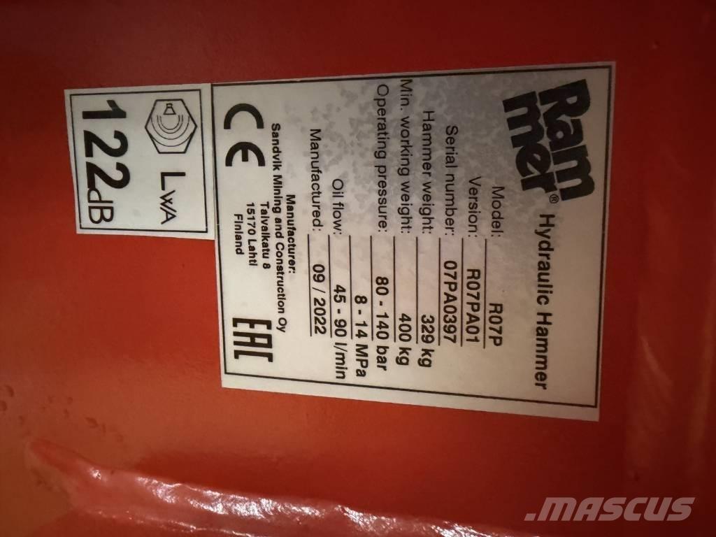 Rammer R07P Hidrauliniai kūjai / Trupintuvai