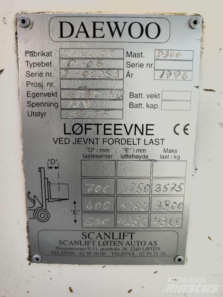 Daewoo D 40 S Dyzeliniai krautuvai