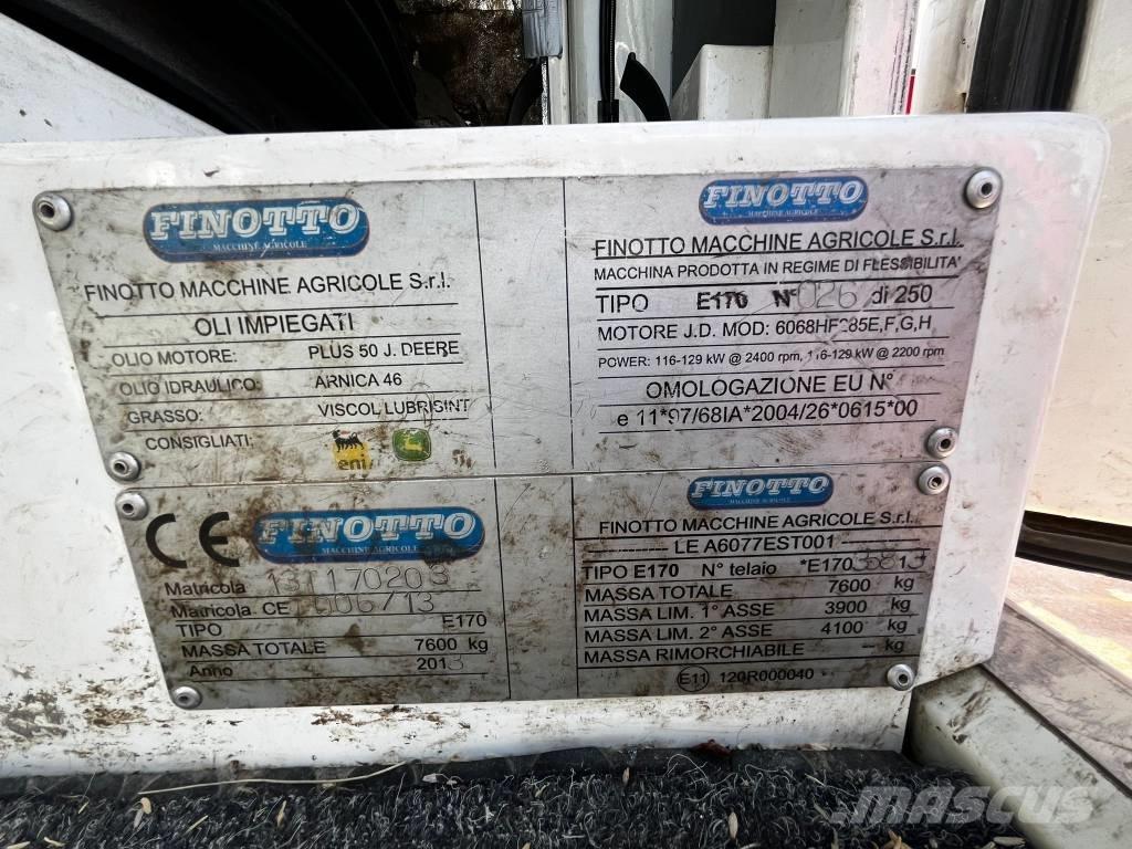  Finotto E170 Trąšų purkštuvai