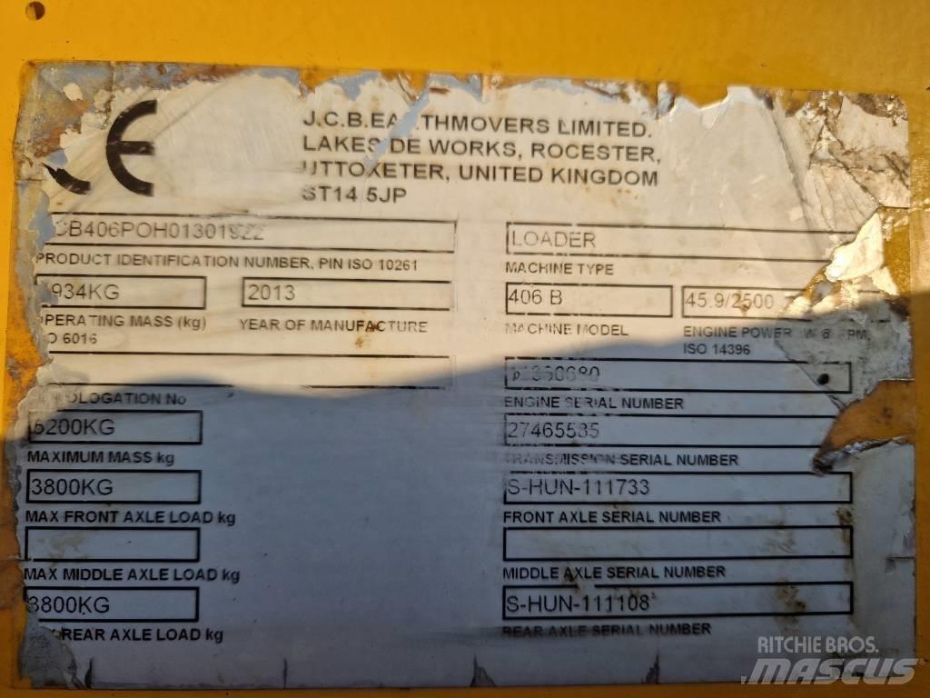 JCB 406 B Naudoti ratiniai krautuvai