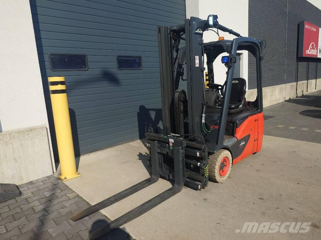 Linde E15/386-02 Elektriniai šakiniai krautuvai