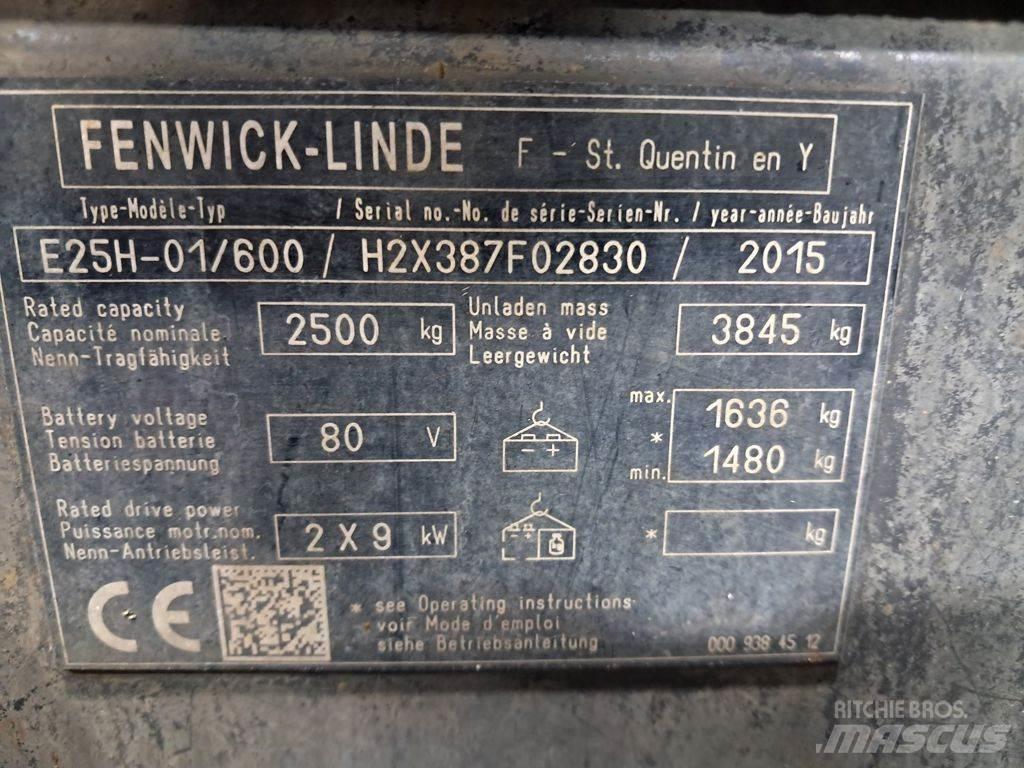 Linde E25H-01/600 Elektriniai šakiniai krautuvai
