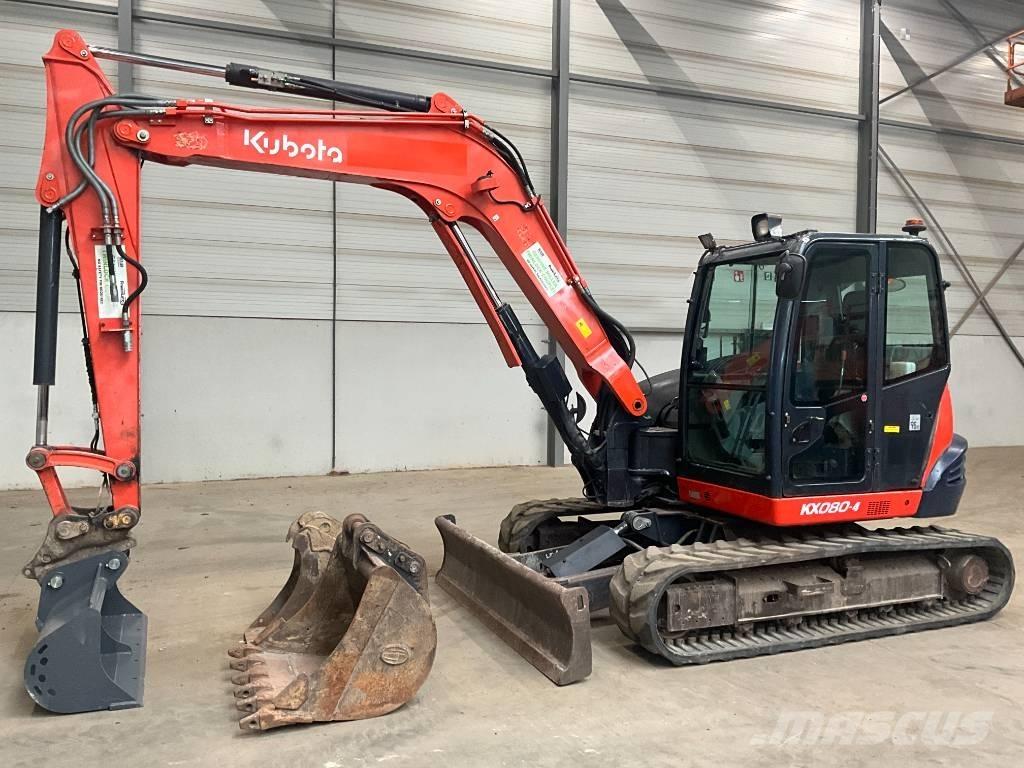 Kubota KX 080-4 Vidutinės galios ekskavatoriai 7-12 t