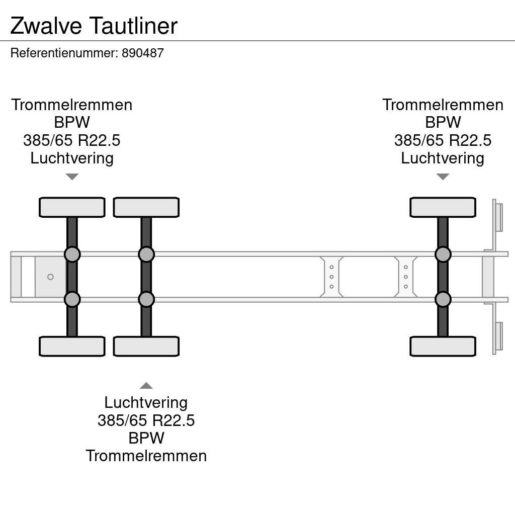 Zwalve Tautliner Tentinės puspriekabės