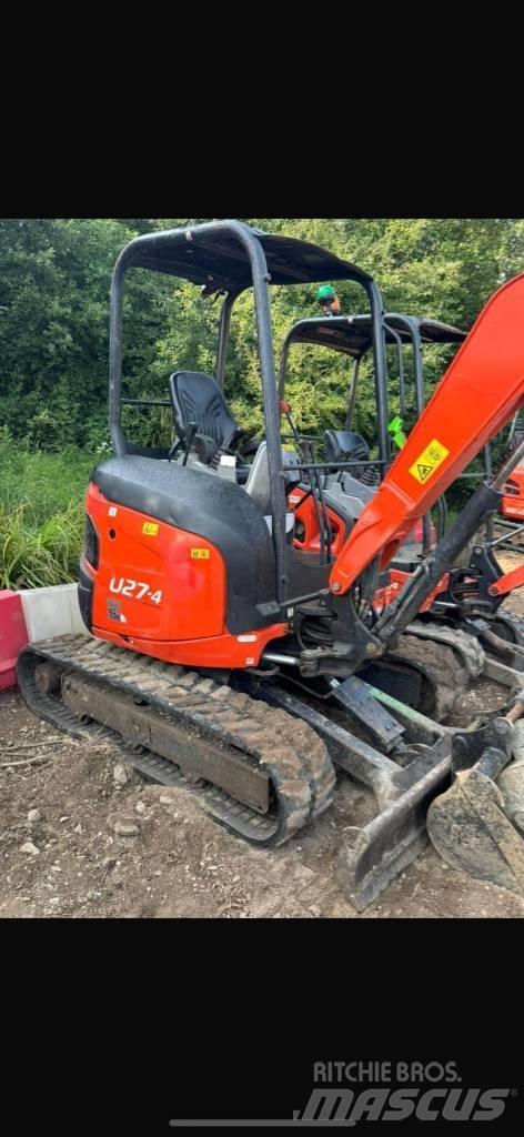 Kubota U 27-4 Mini ekskavatoriai < 7 t