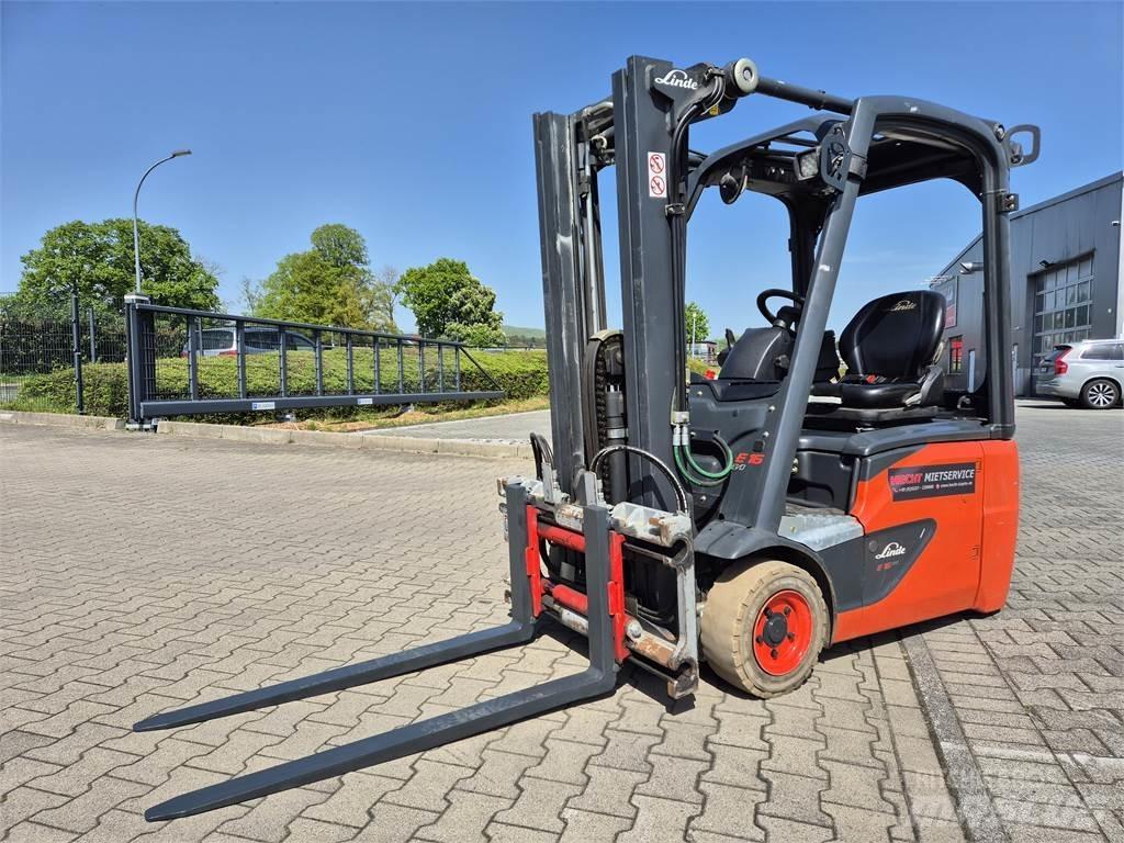 Linde E16C-02 Elektriniai šakiniai krautuvai