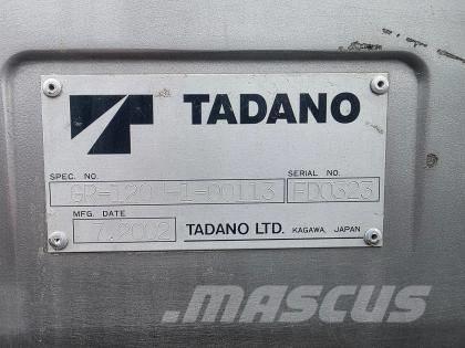 Tadano GR 120 N-1 Neapdoroto reljefo kranai