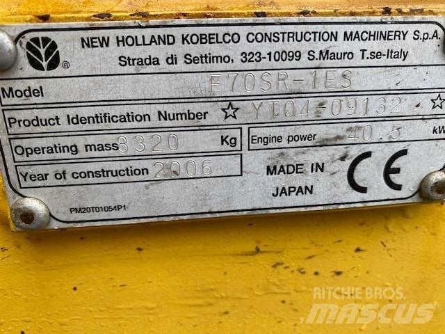 New Holland E 70 SR Vidutinės galios ekskavatoriai 7-12 t