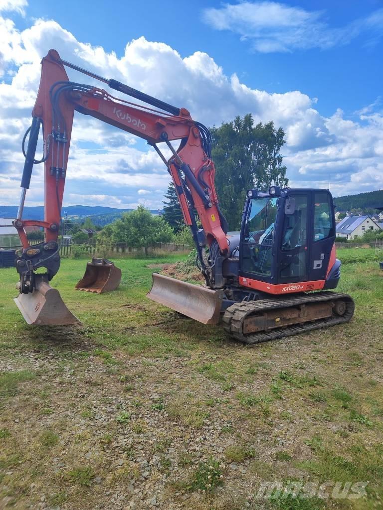 Kubota KX 080-4 Vidutinės galios ekskavatoriai 7-12 t