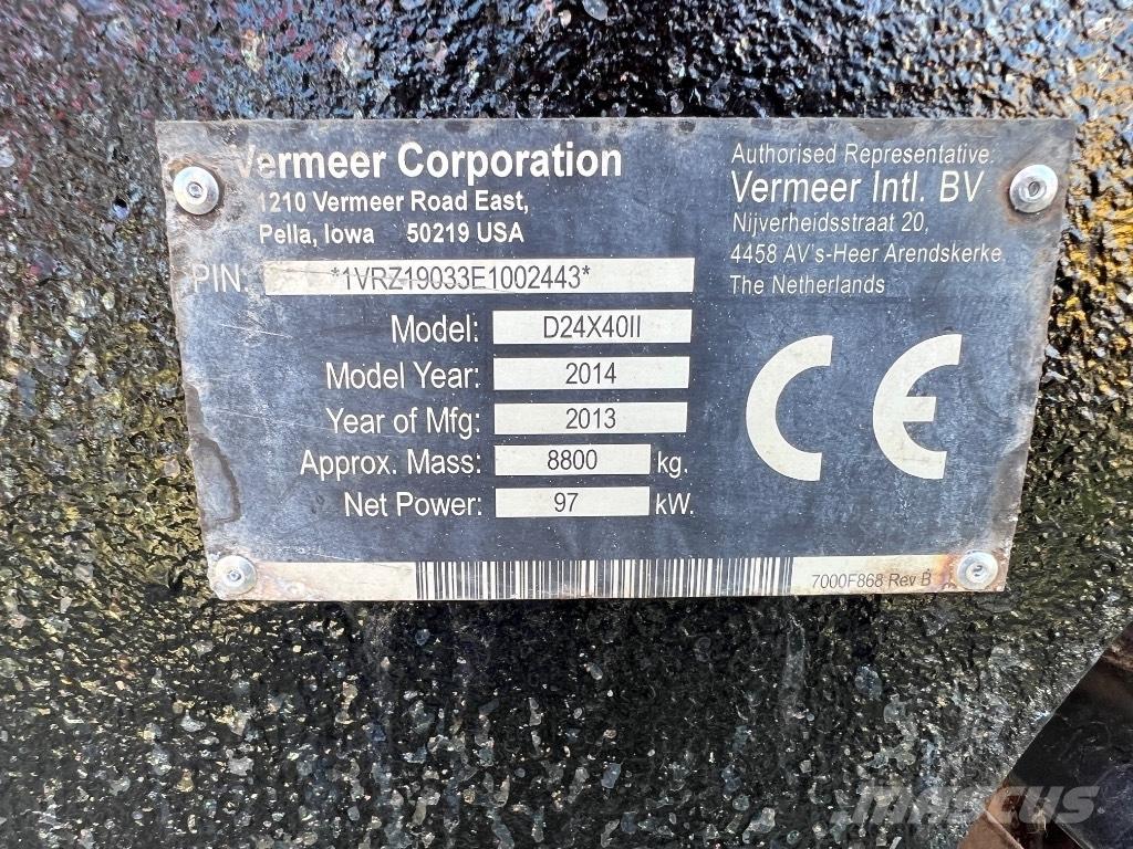 Vermeer D24X40II Horizontali kryptinė gręžimo įranga