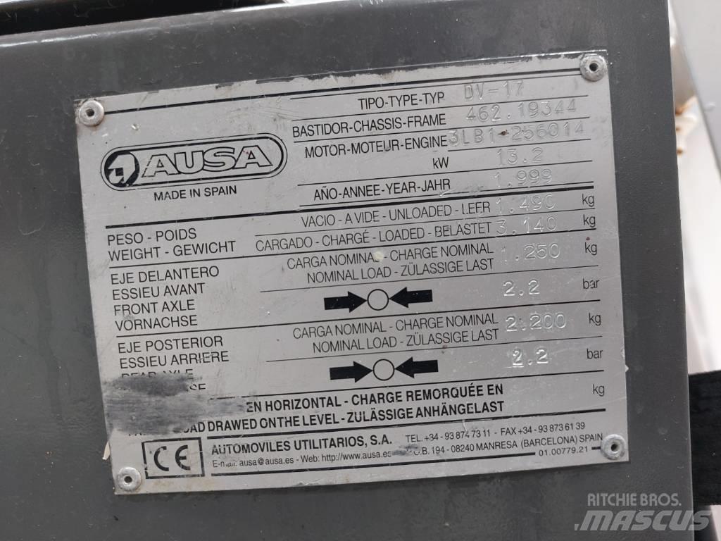Ausa DV 17 Statybiniai savivarčiai sunkvežimiai