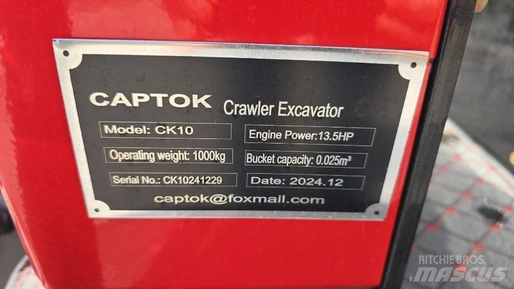Captok CK10 Mini ekskavatoriai < 7 t