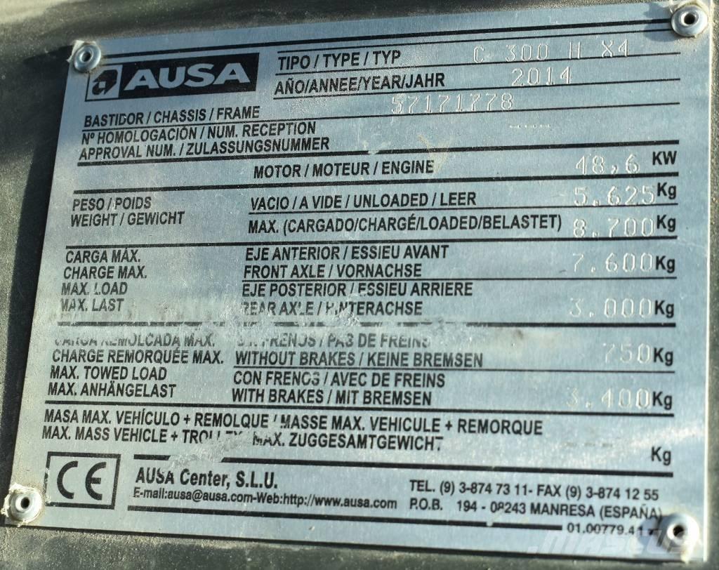 Ausa C 300 H X4 Visureigiai krautuvai