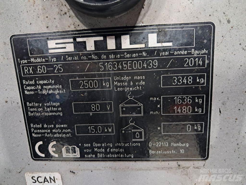 Still RX60-25 Elektriniai šakiniai krautuvai