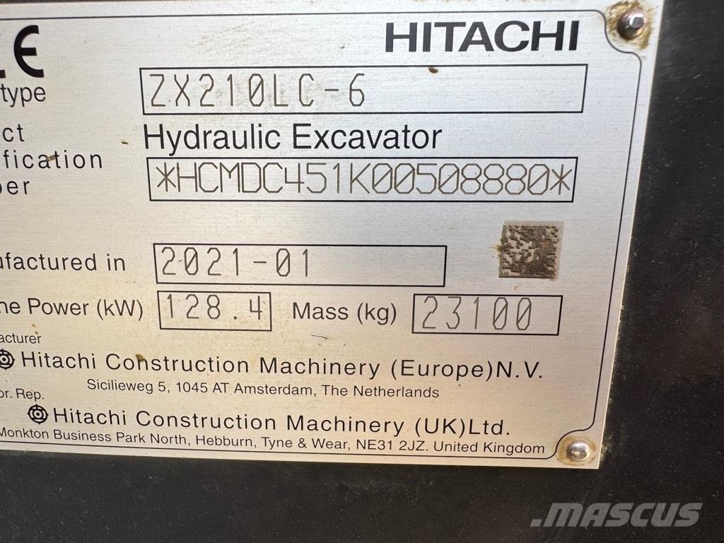 Hitachi ZX 210 LC-6 Vikšriniai ekskavatoriai