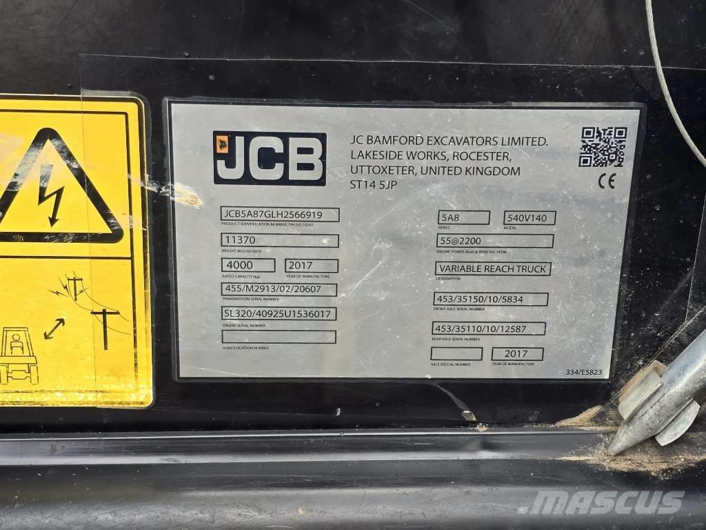 JCB 540-140 Teleskopiniai krautuvai