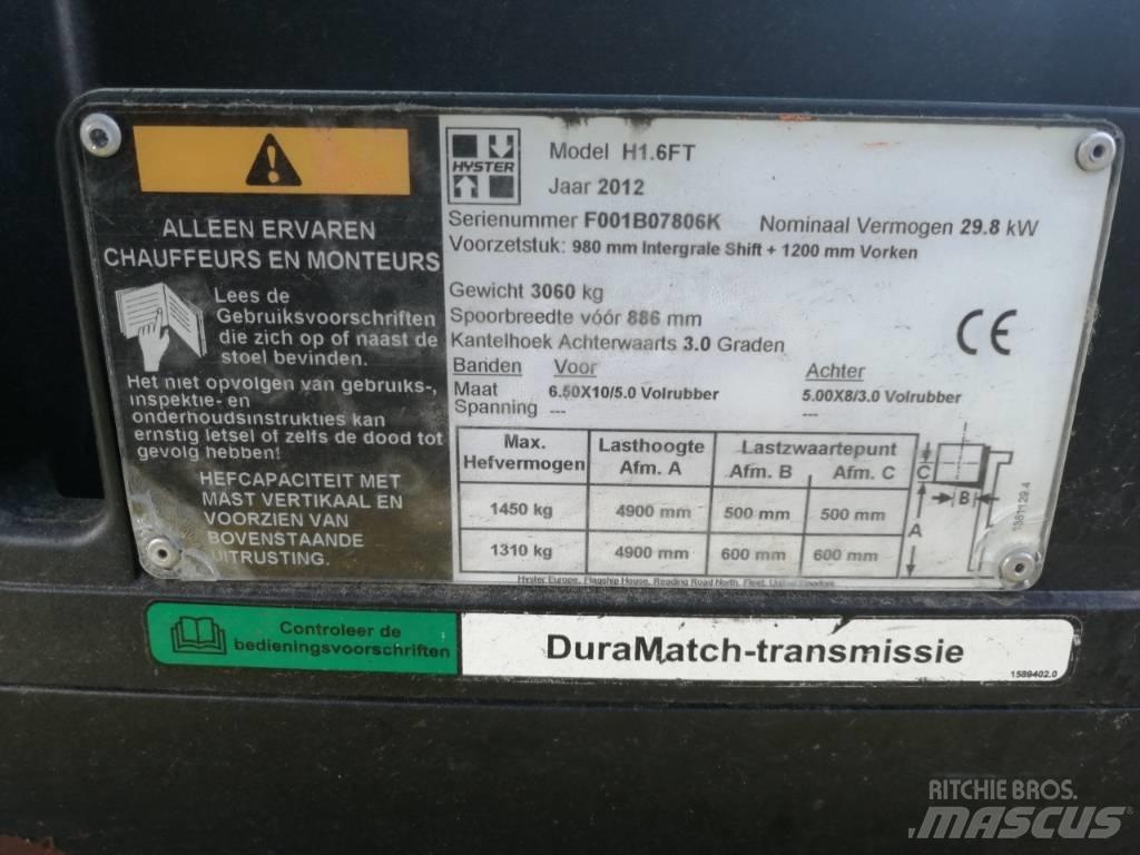 Hyster H 1.6 FT LPG (dujiniai) krautuvai
