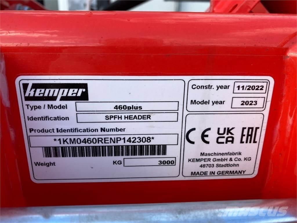 Kemper 460 plus Žemės ūkis - Kita