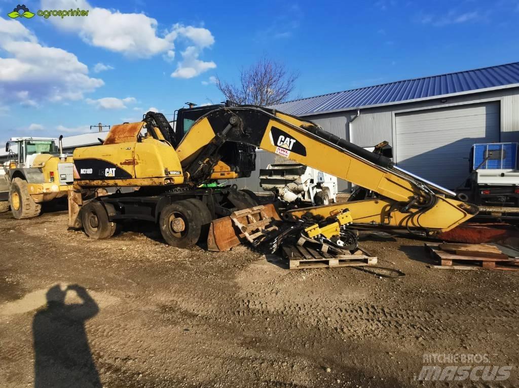 CAT M 318 D Atliekų / pramoniniai krautuvai