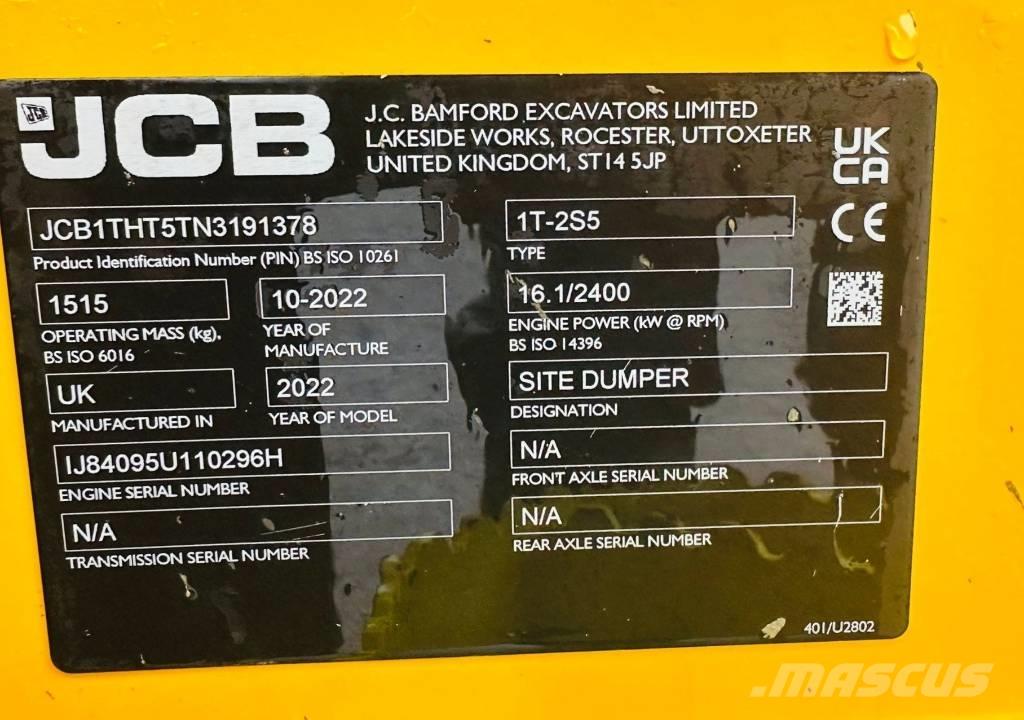 JCB 1 THT Statybiniai savivarčiai sunkvežimiai