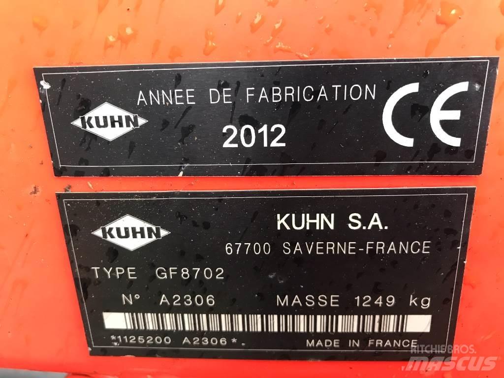 Kuhn GF 8702 Šieno grėbliai ir vartytuvai