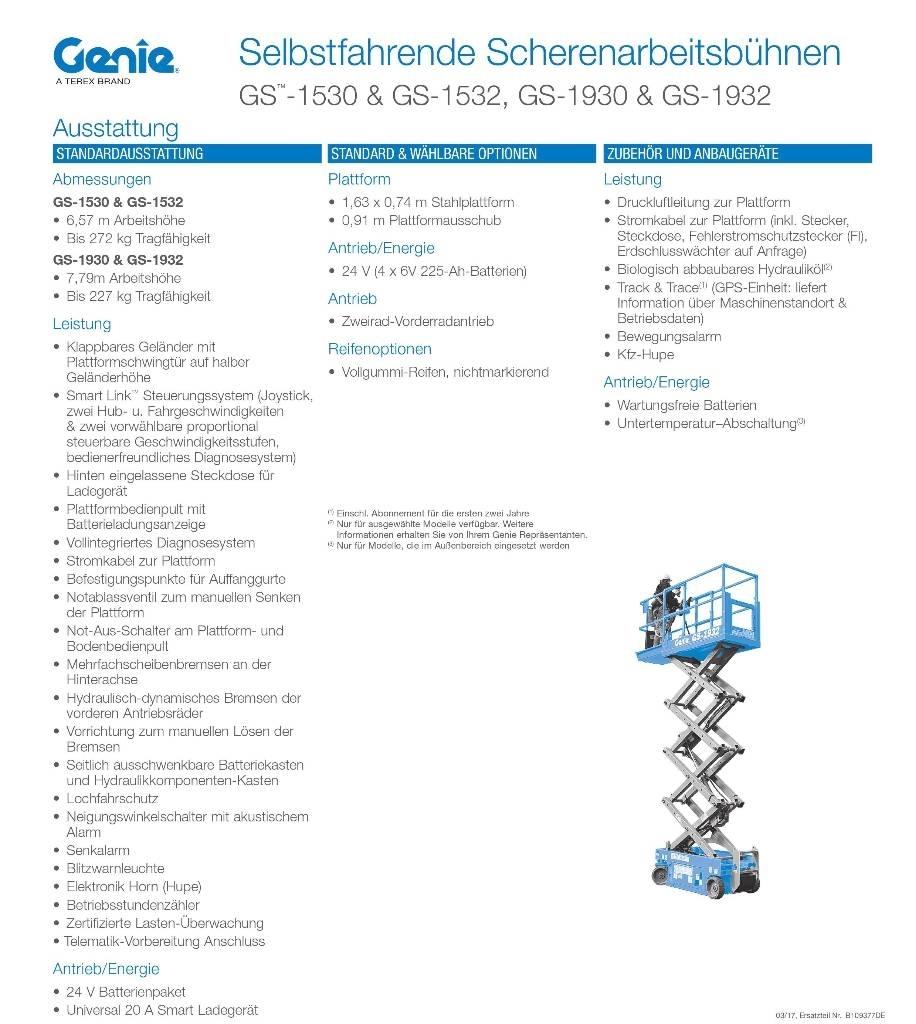 Genie GS1932e Žirkliniai keltuvai