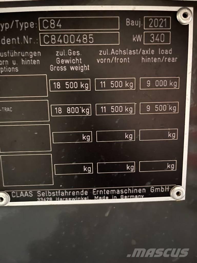 CLAAS Lexion 6800 Derliaus nuėmimo kombainai
