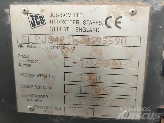 JCB JS70 Vidutinės galios ekskavatoriai 7-12 t