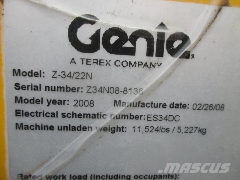 Genie Z 34/22 N Alkūniniai keltuvai