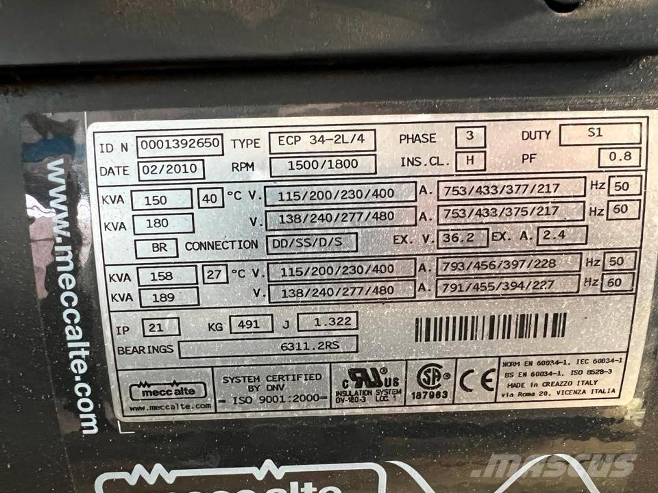  Mecc alte 85-300 KVA Kiti generatoriai