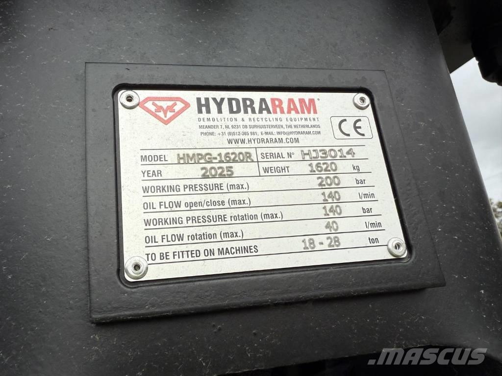 Hydraram HMPG-1620R Griebtuvai