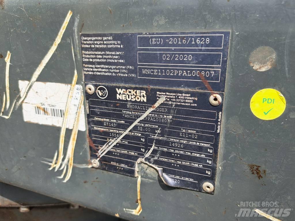Wacker Neuson ET145 Vikšriniai ekskavatoriai