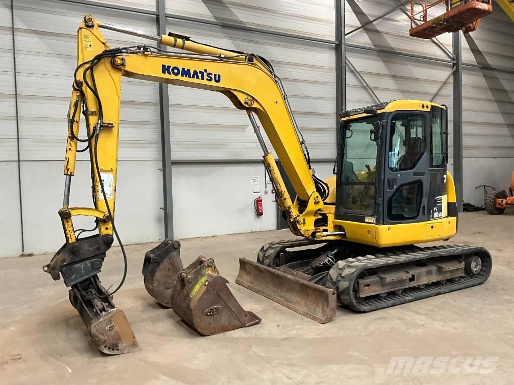 Komatsu PC 80 MR-3 Vidutinės galios ekskavatoriai 7-12 t