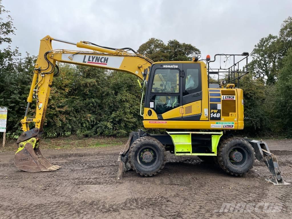 Komatsu PW 148-11 Ratiniai ekskavatoriai