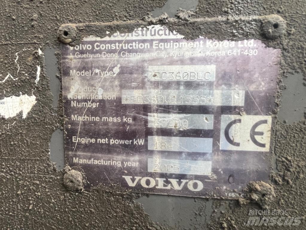 Volvo Ec360blc Vikšriniai ekskavatoriai