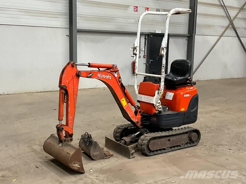 Kubota K 008-3 Mini ekskavatoriai < 7 t